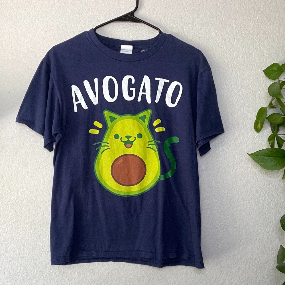 "Avogato" Custom T-shirt Blue Medium